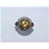 Image 1 : AAA Smokey Quartz & Diamonds Fashion Hand Made Rin