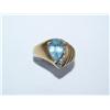 Image 1 : AAA Blue Topaz & Diamonds Hand Made Ring