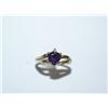 Image 1 : AAA Amethyst Heart & Diamonds Hand Made Ring