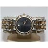 Image 1 : Movado Two Tone Black Dial Ladies Watch