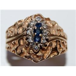 AAA Cashmere Sapphire & Diamonds Ladies Ring