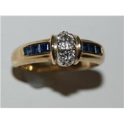 AAA Cashmere Sapphire & Diamonds Hand Made Ring