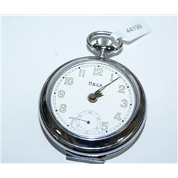 Heco Vintage Pocket Watch White Dial Wind up