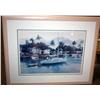 Image 1 : Framed Print Of Boats On River