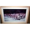 Image 1 : Framed Print Of Womans Bike Riding Race
