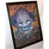 Image 1 : Framed Oil on Board Painting of a Clown
