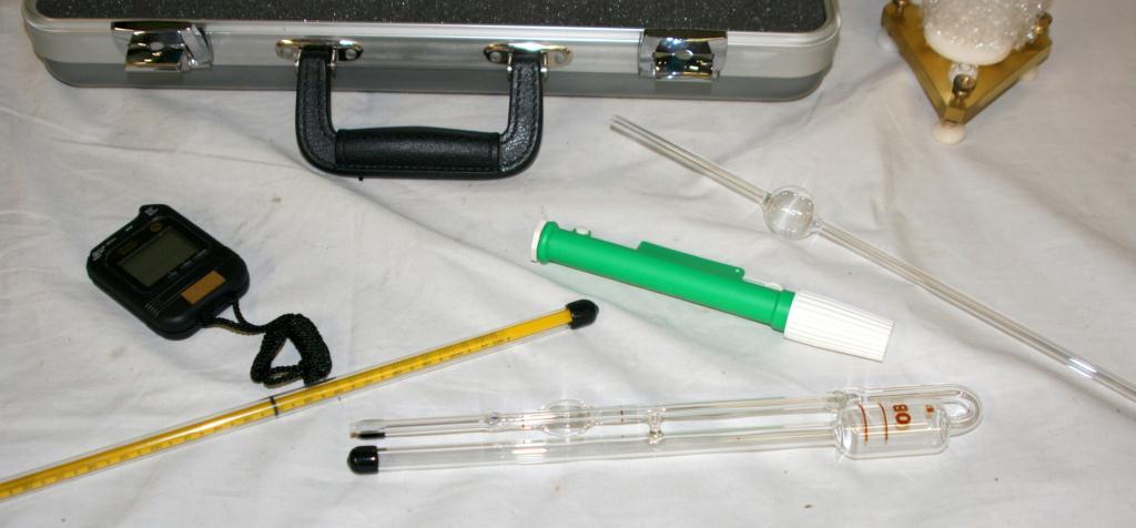 ASTM Kinematic Viscometer Set in a Hard Case