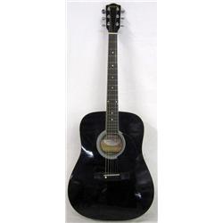 Johnson Black Acoustic Guitar