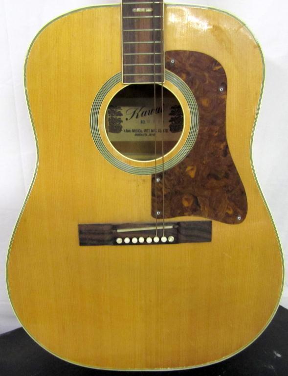 Kawai Acoustic Guitar w/ A Black Hard Case