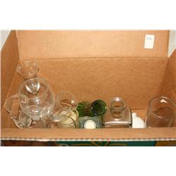Box Of Misc. Glassware