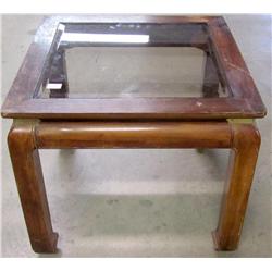 Glass Top End Table