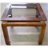 Image 1 : Glass Top End Table