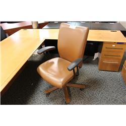 Kimball Leather Hiback Executive Chair