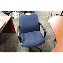 Blue Mid Back Gas Lift Tilter Chair