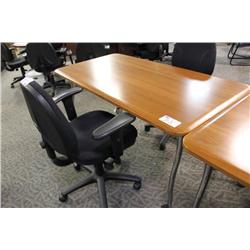 Steelcase Cherry Rolling Conference Table