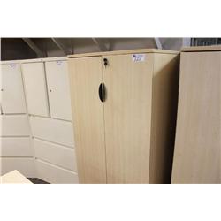 Maple 2 Door 6' Tall Locking Storage Cabinet