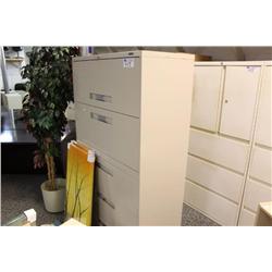Beige 5 Drw. Lateral File Cabinet