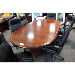 Mahogany Inlayed 8' Boardroom Table