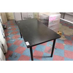 5' Black Utility Table