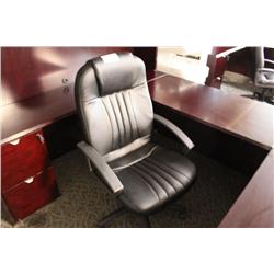 Black Leather Hiback Executive Chair