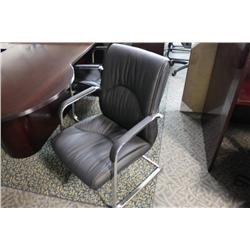 Black Leather Client Chair