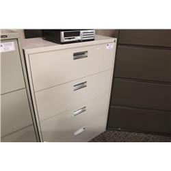 Grey 4 Drw. Lateral File Cabinet