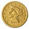 Image 1 : $ 2.5 Liberty Head Random Date Gold Coin