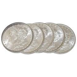 5 Assorted Date MINT STATE Morgans-19th Century