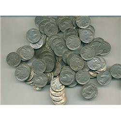 Lot of 100 Readable Date Buffalo Nickels