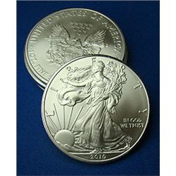 2009 OR 2010 Random Date Silver Eagle-UNC