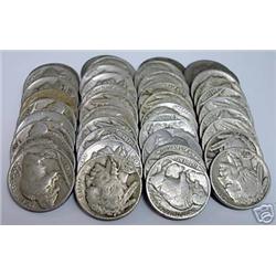 Lot of 40 Buffalo Nickels- Readable Dates