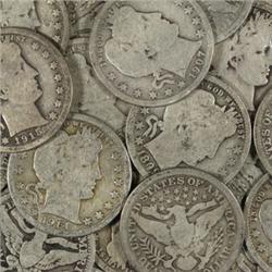 Lot of 10 Barber Quarters- From Photo