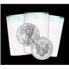 Image 1 : Roll of 20 Assorted Date Silver Eagles-UNC