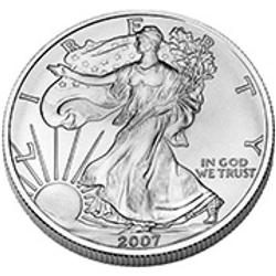 Silver Bullion 1 oz. Silver Eagle- Random date-