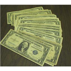 Lot of 20 Circulated Silver Certificates