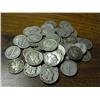 Image 1 : Lot of 50 Mercury Dimes- Various Dates-Circulated