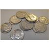 Image 1 : Lot of 10 Franklin 90% Silver Halves- Circulated