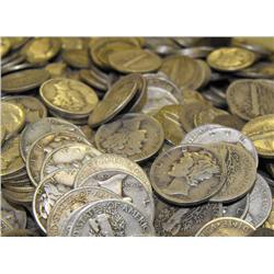 Lot of 60 Mercury Dimes-1940's