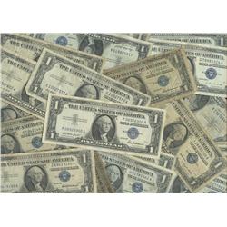 LOT OF 100 SILVER CERTIFICATES