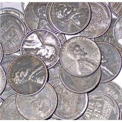 LOT OF 100 STEEL WAR PENNIES