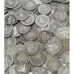 Roll of Barber Quarters ag-xf grades- 1892-1916