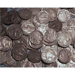 Lot of 100 Buffalo Nickels- Various Readable DATE