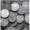 Image 1 : Lot of 100 Walking Liberty Halves-