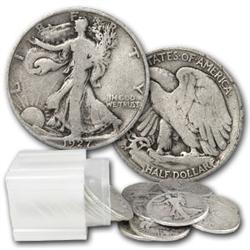 Lot of 15 Walking Liberty Halves- Various Dates