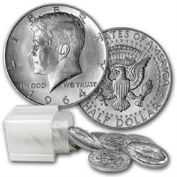 Lot of (10) Uncirculated Kennedy 90% Silver 50c