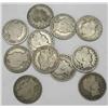 Image 1 : Lot of 10 Barber Half Dollars