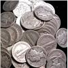 Image 1 : Lot of 100 Mercury SIlver Dimes 90%-Various