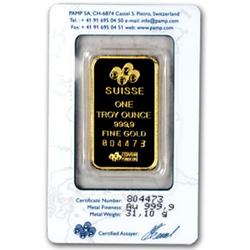 Pamp Suisse 1 OZ. Gold Ingot-