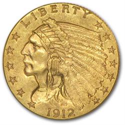 $ 2.5 Gold Indian US Minted Random Date Coin