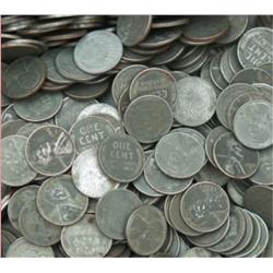 Lot of  100 Steel War Cents- g-xf Grades